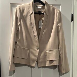 White House Black Market Tan Blazer Tailored Fit NWT